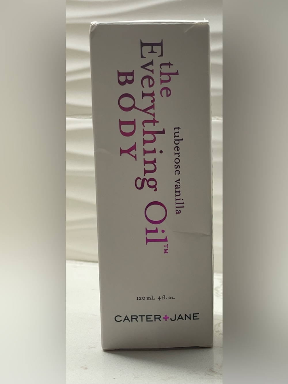 CARTER + JANE Tuberose Vanilla -The Everything Oil BODY - 120ml / 4 fl oz- NIB